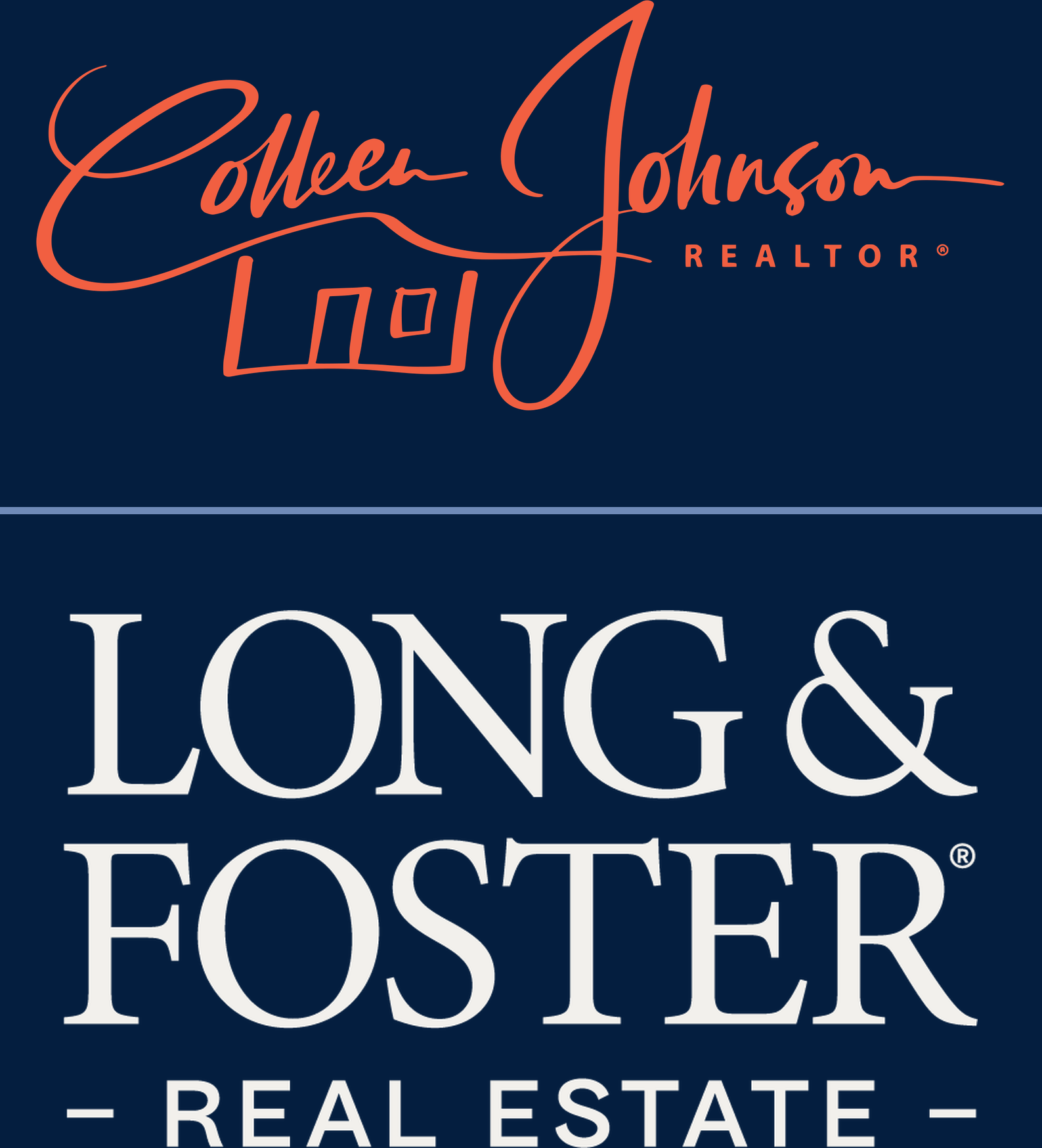 Colleen Johnson signature lockup with Long & Foster Real Estate